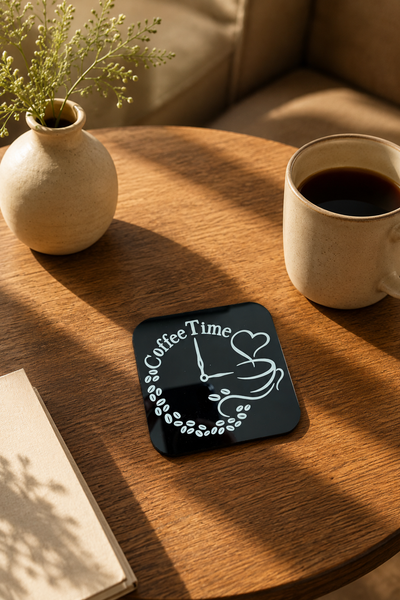 Coffee Time Kahve Temalı Bardak Altlığı