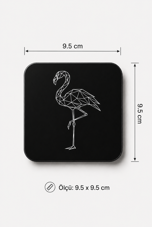 Minimal Flamingo Bardak Altlığı