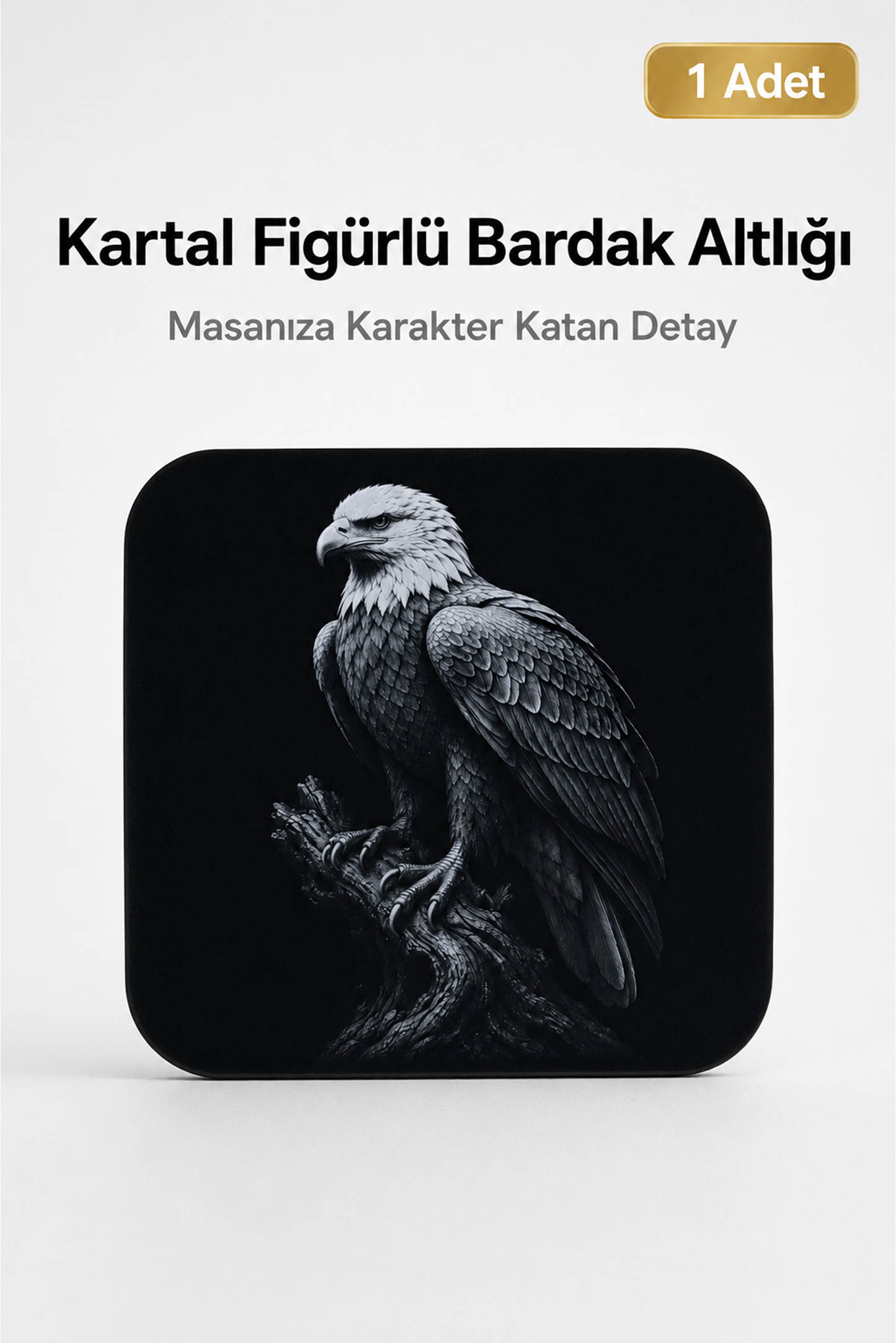 Kartal Figürlü Bardak Altlığı - 1 Adet