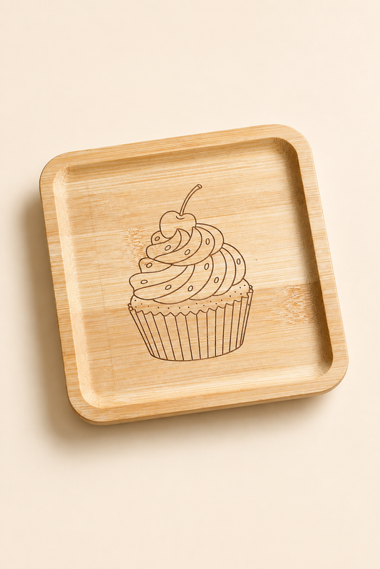 Classic Cupcake Bambu Meyve Tabağı