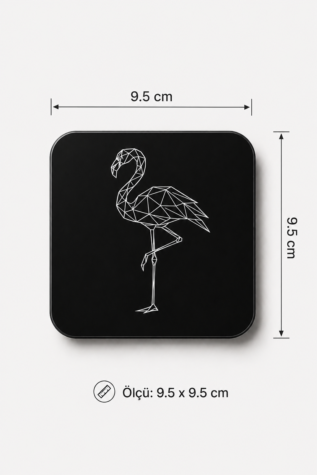 Minimal Flamingo Bardak Altlığı