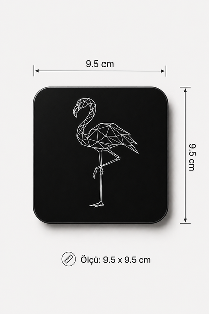 Minimal Flamingo Bardak Altlığı