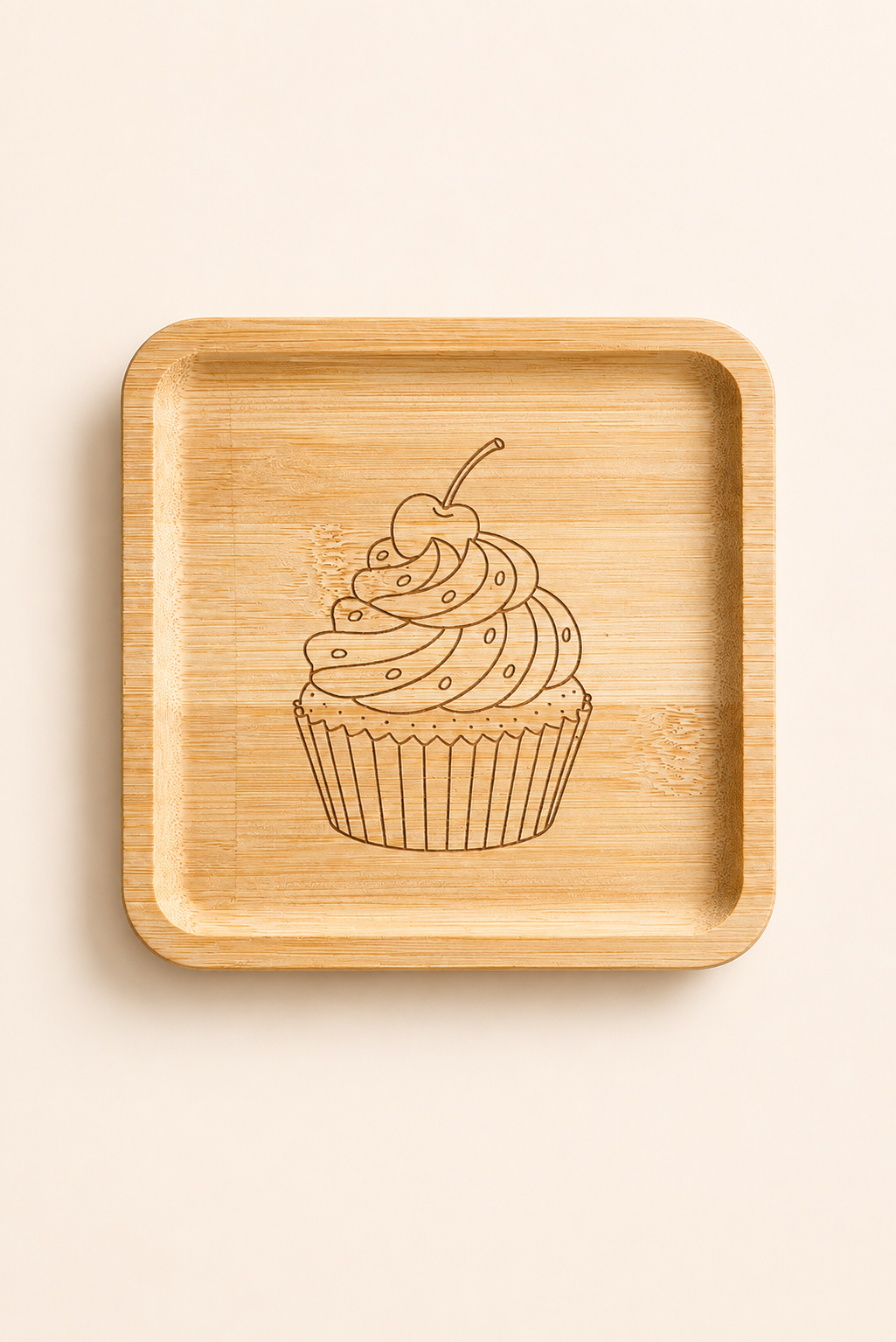 Classic Cupcake Bambu Meyve Tabağı
