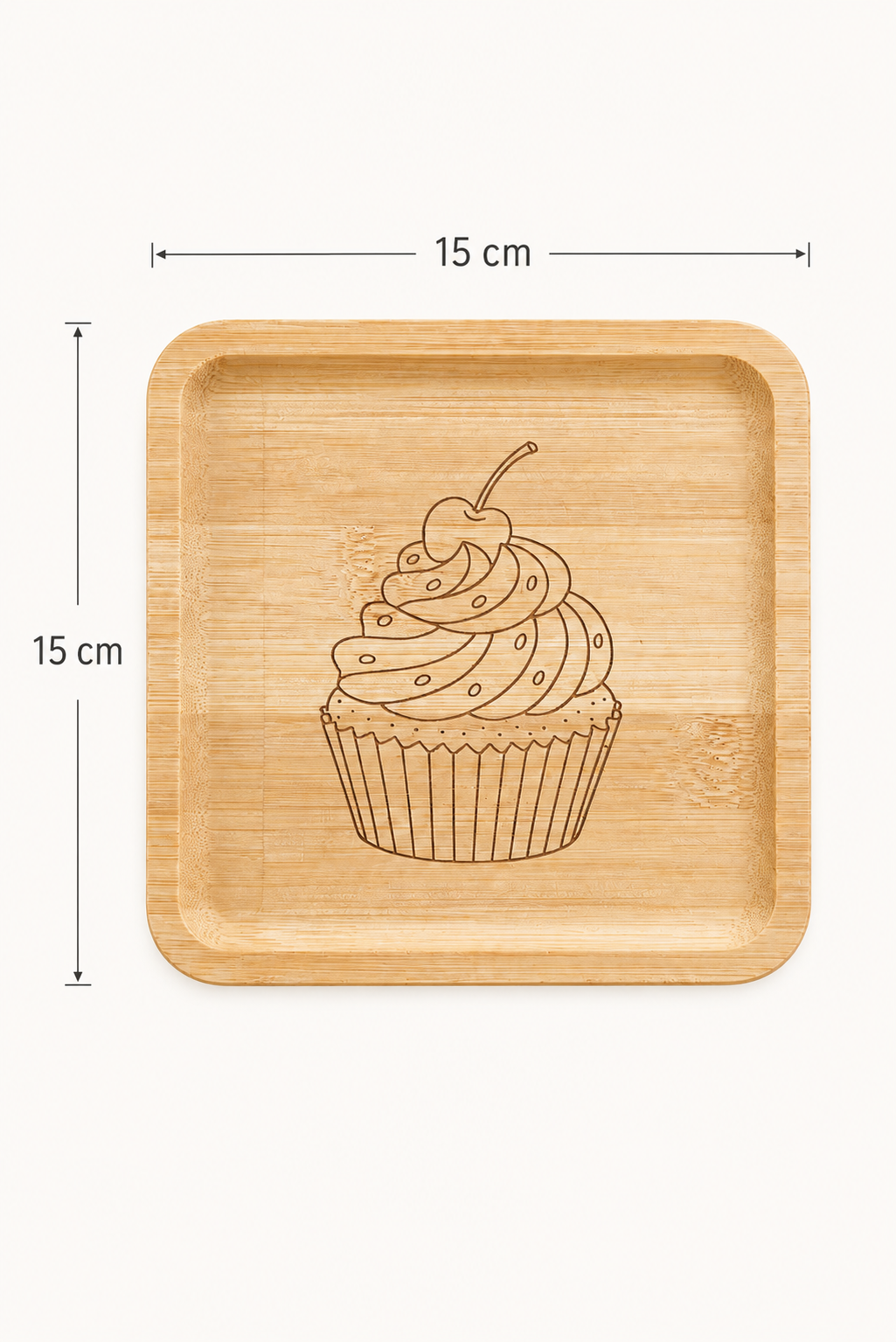 Classic Cupcake Bambu Meyve Tabağı